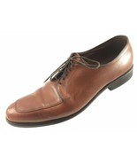 SH25 Allen Edmonds Delray 11A Brown Leather Split Apron Toe Oxford Dress... - £18.22 GBP