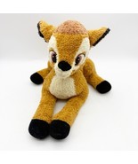 Vintage Bambi Plush Disney Store Exclusive Sitting Stuffed Animal Deer B... - $28.00