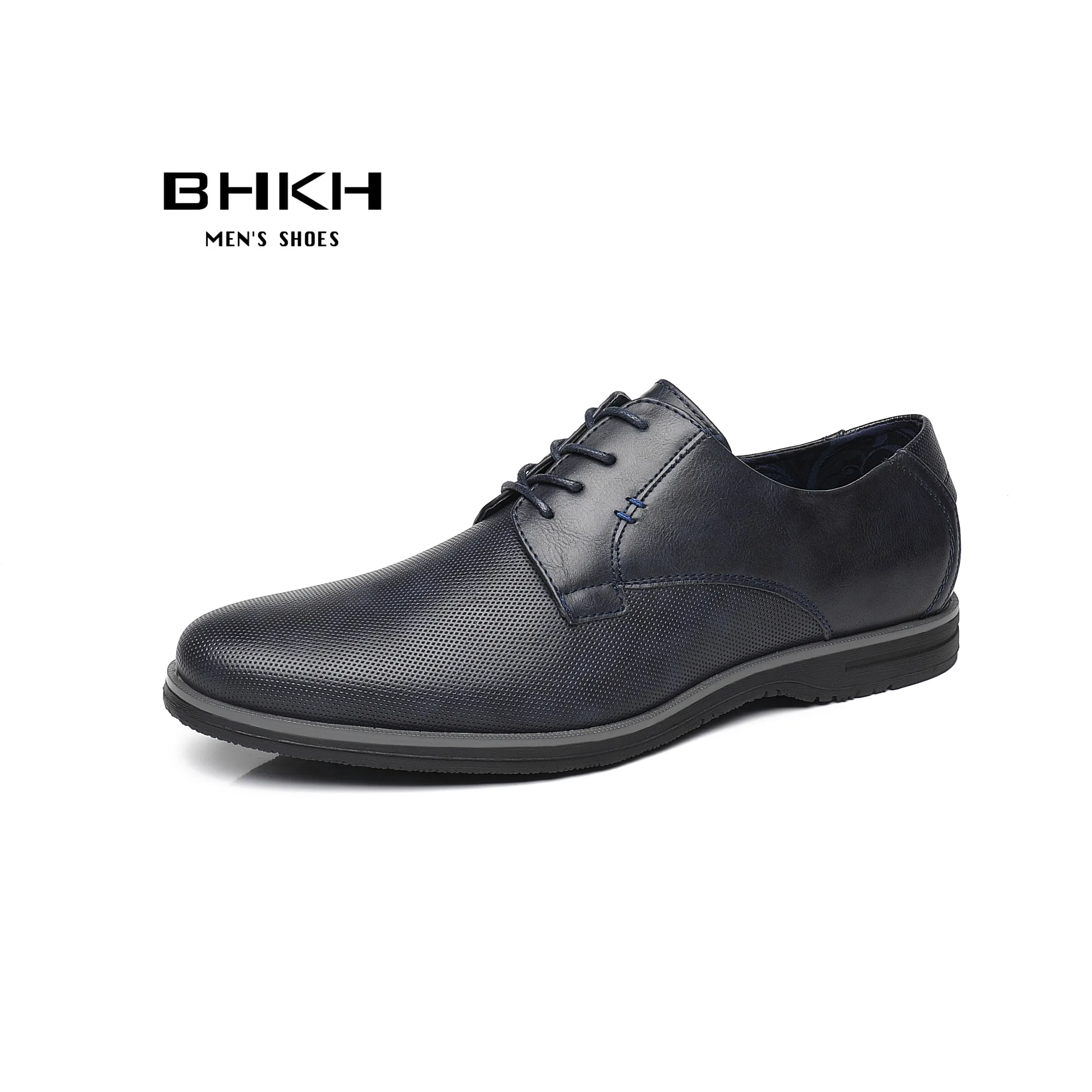 Leather Men Casual Shoes  Business Work Office Lace-up Dress Shoes Light... - £44.33 GBP