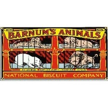 Marx Trains 5&quot;x3 1/4&quot; Barnum&#39;s Animals Billboard Sign Insert Fits #0226 - £4.77 GBP