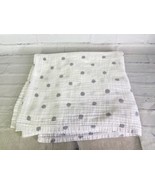 Cloud Island White Gray Dots Circles Muslin Swaddle Baby Security Blanket Lovey - $64.35