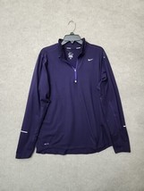 Nike Element Half Zip Running Top Shirt Mens L Purple Long Sleeve Lightw... - £23.43 GBP