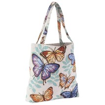 Butterfly Garden Tapestry Tote Bag ShoppingTravel Books Crafts Cotton/Po... - $15.89