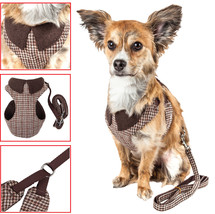 Pet Life &#39;Houndsome&#39; 2-in-1 Fashion Dog Harness-Leash with Designer Collar - £20.47 GBP