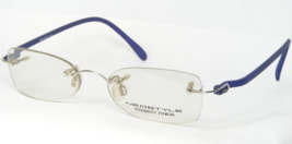 Vintage Neostyle College 211 417 Silver Blue Rare Eyeglasses Glasses 49-16-140mm - £58.23 GBP