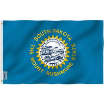 Anley 3x5 Foot South Dakota State Flag - South Dakota SD Flags Polyester - £6.74 GBP