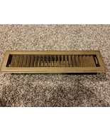 Vintage 2&quot; x 12&quot; Brown Floor Register Vent - Used - $19.00
