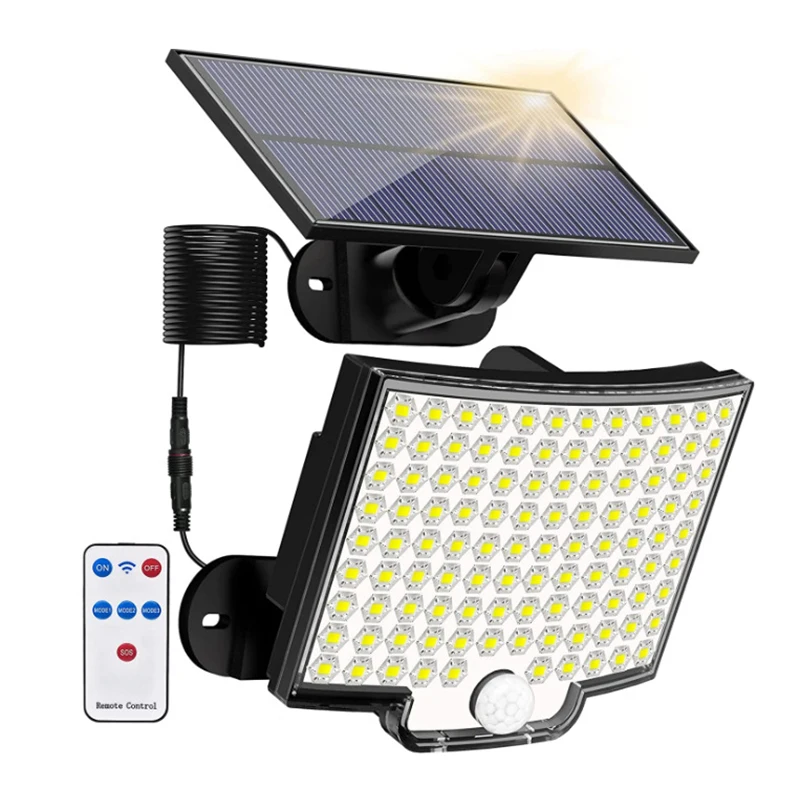 New Solar Light Outdoor LED Super Bright Motion Sensor Solar Strong Powe... - £118.76 GBP