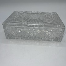 WATERFORD CRYSTAL WEDDING HEIRLOOM BRIDAL MOMENTO BOX w/LID 7x5” - £45.26 GBP