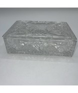 WATERFORD CRYSTAL WEDDING HEIRLOOM BRIDAL MOMENTO BOX w/LID 7x5” - £44.27 GBP
