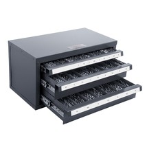 VEVOR Drill Bit Dispenser Cabinet, Three-Drawer Drill Bit Organizer Cabinet for  - $121.99