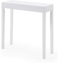 Ac Pacific Amy Console Table For Entryway, Living Room, Snow White. - £79.12 GBP