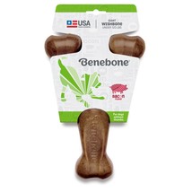 Benebone Wishbone Durable Dog Chew Toy Bacon, 1ea/Giant - £27.55 GBP