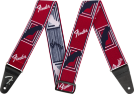 Fender  Weighless™ 2&quot; Mono Strap, Red/White/Blue - £23.58 GBP