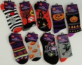 Halloween Socks Children Shoe Sizes 1-7 to 5-9, Select: Size &amp; Design - £2.00 GBP