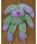 Dan Dee GREEN &amp; WHITE BUNNY RABBIT 10&quot; Plush Stuffed Animal - $15.35