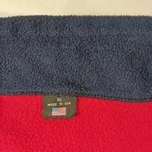 Mens 1/4 Zip Long Sleeve Pullover Red Sweatshirt Fleece Jacket Sz XL Made In USA image 4