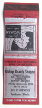 Bishop Beauty Shoppe - Spokane, Washington 20 Strike Matchbook Cover Betty Haig - £1.56 GBP