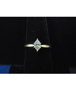 Womens Vintage Estate 14K Gold Marquise Diamond Engagement Ring  2.1g #E... - £1,089.88 GBP