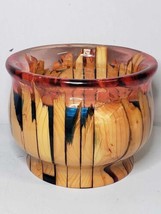 Handcrafted Epoxy Bowl Signed Decor Accent - £138.48 GBP