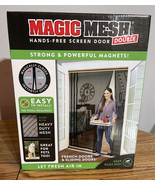 Magic Mesh Double Door - Hands Free Magnetic Screen Doors Up to 72” comb... - £14.89 GBP