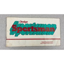 1970s Vintage Dodge Sportsman Operating Instructions Booklet - $16.82