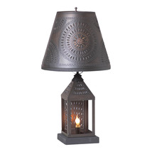Irvins Country Tinware Valley Forge Lamp in Kettle Black with Shade - £250.03 GBP