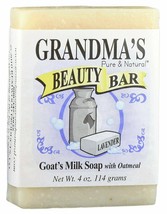 Grandma&#39;s Beauty Soap Bar - 4.0 oz Lavender Face &amp; Body Wash with Moisturizin... - £8.17 GBP