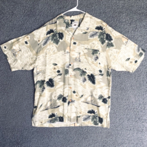 Original Island Sport Button Up Shirt Adult Large Hawaiian Outdoor Camp Mens L - £12.79 GBP