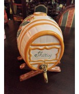 Ceramic sherry  keg  made in Italy, in ceramic stand, with brass spigot[... - $115.41 CAD