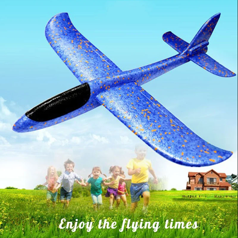 And throwing flying airplane toy eva glider aircraft foam airplane model toy sturdy kid thumb200