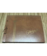 Photo album tie binding black white color vintage pictures people places - $728.13 MXN