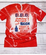 4th of July B.B.Q, Bangin, and Beer Adult Unisex Graphic T-Shirt - $20.00