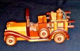 Toy Car Handmade Collectible AB 655 Vintage Wooden - £31.28 GBP