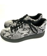 J By Janiko Sneakers Flatform 39 US 9 Womens Snakeskin Python Leather New - £27.21 GBP