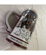 1989 Anheuser Busch AB Budweiser Bud Holiday Christmas Beer Stein Clydes... - $13.00