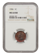 1906 1C Ngc MS64RB - £143.44 GBP