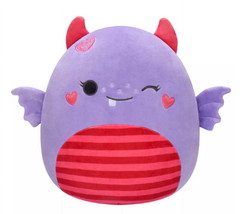 Squishmallows Atwater the Winking Lavender Monster Valentine&#39;s 8 inch Plush - £23.65 GBP