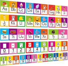 Alphabet Line Bulletin Board Set ABC Number 0-20 Wall Decorations for Pr... - $243.11 MXN