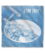 Star Trek TOS Enterprise Ships BluePrint Sublimation Print Bandana Scarf... - £11.41 GBP