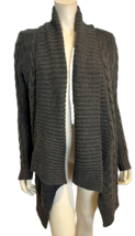 American Eagle Outfitters Dark Gray Cable Knit Open Long Cardigan SZ XS/S - £15.17 GBP