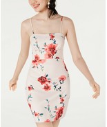 Sequin Hearts Juniors&#39; Emma Floral Open-Back Dress Blush Floral Size 13 $59 - £14.54 GBP