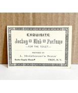Jockey Club Perfume L. Holzhauer&#39;s Sons Antique Labels 1900s 2.25 x 3 Ba... - $30.30 CAD