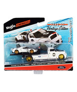 2021 Ford GT #98 Heritage Edition with Flatbed Truck White and Black &quot;El... - £21.90 GBP
