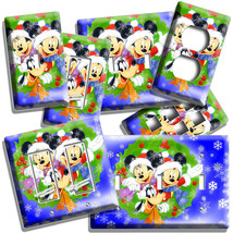 Mickey Minnie Mouse Goofy Christmas New Year Lightswitch Outlet Wall Plate Decor - £14.42 GBP+