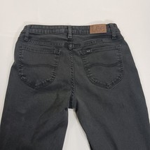 Lee Women's Black Mid-Rise Bootcut Jeans Measured Size (27×31) image 15