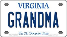 Grandma Virginia Novelty Mini Metal License Plate Tag - £11.72 GBP