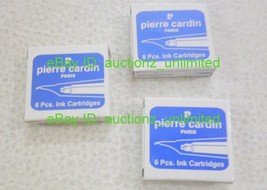 18 Pierre Cardin Ink Cartridges Blue Fits Pelikan Montblanc Fountain Pen... - $8.49