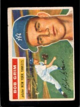 1956 Topps #52B Bob Grim Good Yankees White Backs *NY3158 - £2.32 GBP