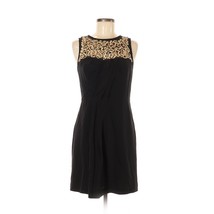 REBECCA TAYLOR 100% Silk Embellished Black &amp; Gold Cocktail Party Dress -... - $2,426.63 MXN